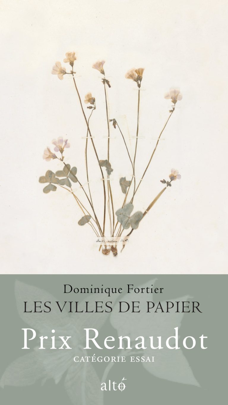 Le Prix Renaudot de l’essai 2020 attribué à la Québécoise Dominique Fortier pour Les Villes de papier.