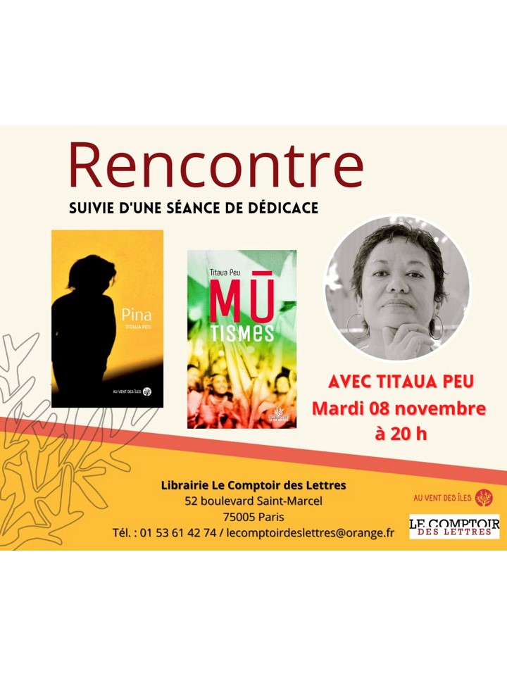 Titaua PEU au Comptoir des Lettres à Paris