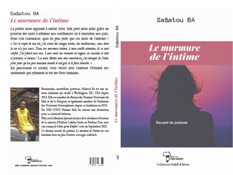 Nos écrivaines à l’affiche | Safiatou Ba : Le murmure de l’intime. Recueil de poèmes