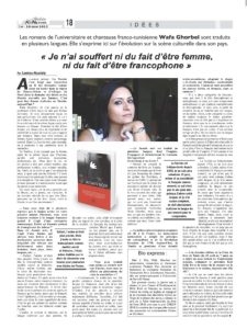 Nos écrivaines à l’affiche | Wafa Ghorbel