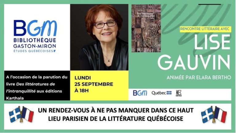Nos écrivaines à l’affiche | Lise Gauvin