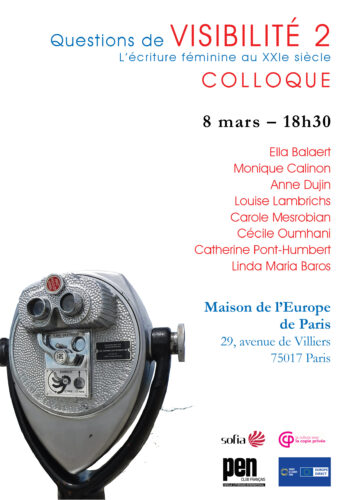 Nos écrivaines à l’affiche | Cécile Oumhani : Colloque Questions de VISIBILITÉ