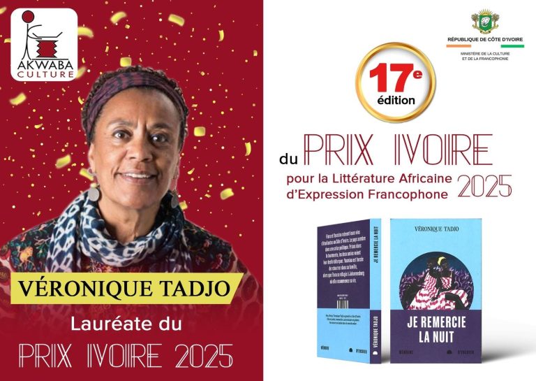 VéroniqueTADJO lauréate du Prix Ivoire 2025