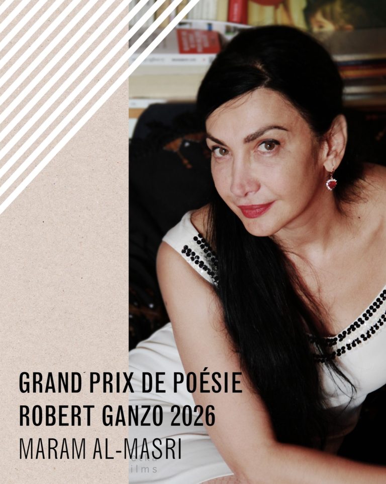 Maram Al-Masri est la lauréate du Grand Prix de poésie Robert Ganzo 2026 pour l&rsquo;ensemble de son œuvre
